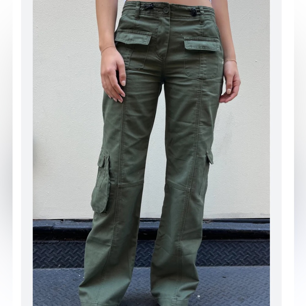 Brandy Melville Kim Green Cargo Pants